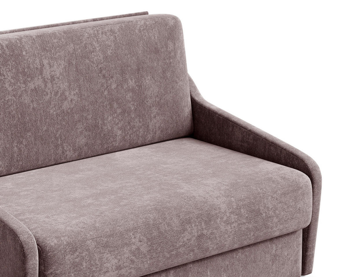 SCHLAFSOFA Bordeaux  - Bordeaux/Schwarz, Design, Kunststoff/Textil (136/86/113cm) - MID.YOU