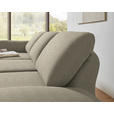 ECKSOFA  in Flachgewebe Sandfarben  175-224/255-365 cm  - Sandfarben/Schwarz, Design, Textil/Metall (175-224/255-365cm) - Dieter Knoll