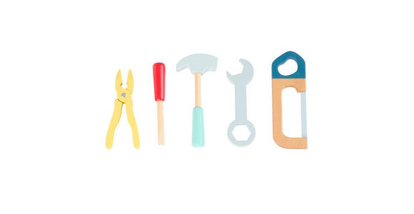 KINDER-WERKZEUGKOFFER  - Multicolor, Basics, Holz/Holzwerkstoff (31,5/23,5/5,9cm) - My Baby Lou