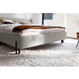 POLSTERBETT Beleuchtung 180/200 cm  in Taupe  - Taupe/Schwarz, MODERN, Textil/Metall (180/200cm) - Novel