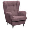 OHRENSESSEL Webstoff Aubergine  - Aubergine/Schwarz, Basics, Textil (78/102/98cm) - MID.YOU