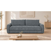 SCHLAFSOFA Chenille Dunkelgrau  - Dunkelgrau, Design, Textil (238/90/116cm) - Livetastic
