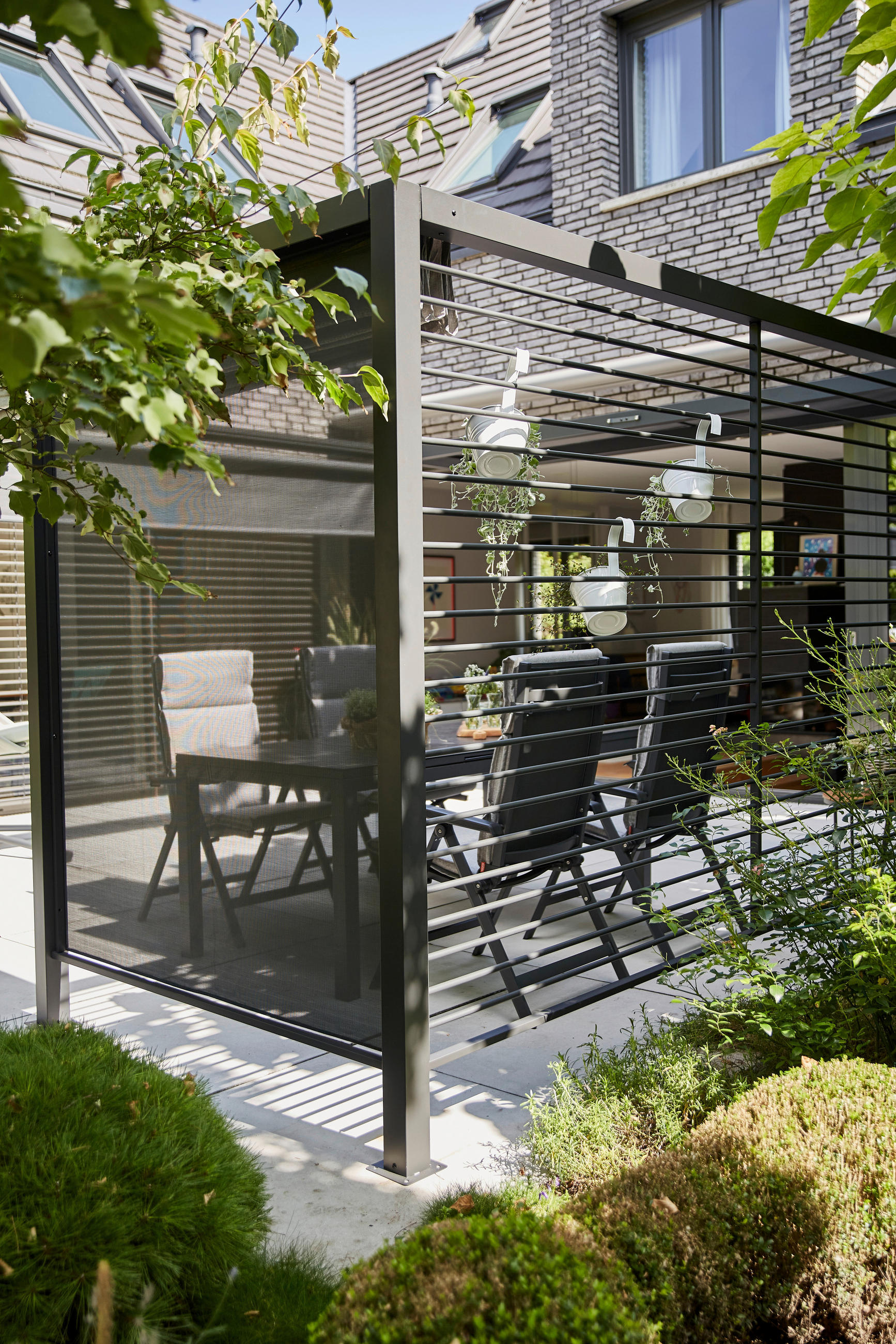 PAVILLON-SEITENTEIL 150/210/0,5 cm - Anthrazit, Basics, Textil/Metall (150/210/0,5cm) - Siena Garden