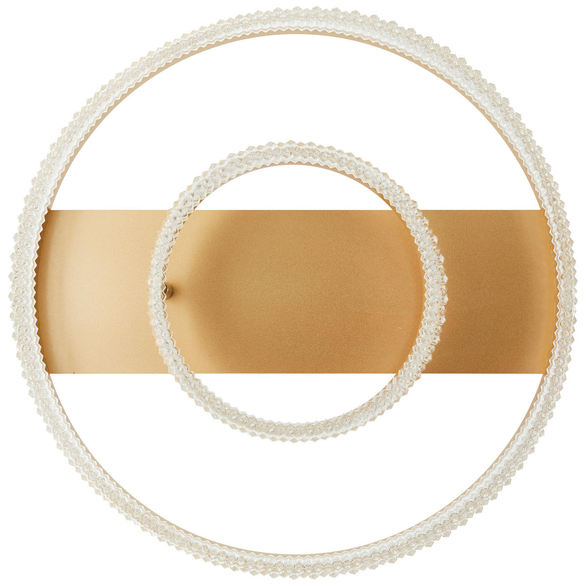 LED-DECKENLEUCHTE 61/13 cm   - Goldfarben, Design, Kunststoff/Metall (61/13cm) - Brilliant
