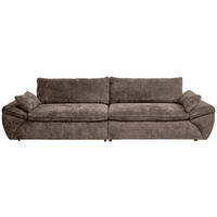 BIG SOFFA i struktur brun  - brun/svart, Klassisk, textil/plast (302/80/120cm) - MID.YOU