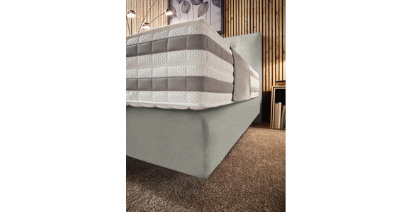 BOXSPRINGBETT 160/200 cm  in Beige  - Beige, KONVENTIONELL, Holz/Textil (160/200cm) - Dieter Knoll