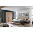SCHLAFZIMMER 180/200 cm  in Graphitfarben, Eichefarben  - Eichefarben/Graphitfarben, KONVENTIONELL, Holzwerkstoff (180/200cm) - Carryhome