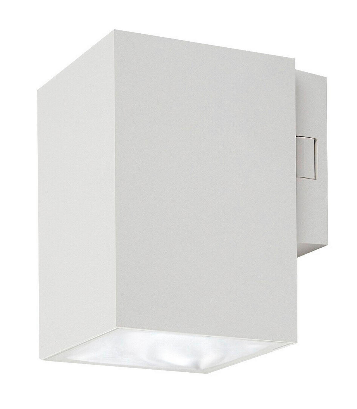 VONKAJŠIE LED SVIETIDLO 7.5/11.5/10 cm - biela, Basics, plast (7.5/11.5/10cm)