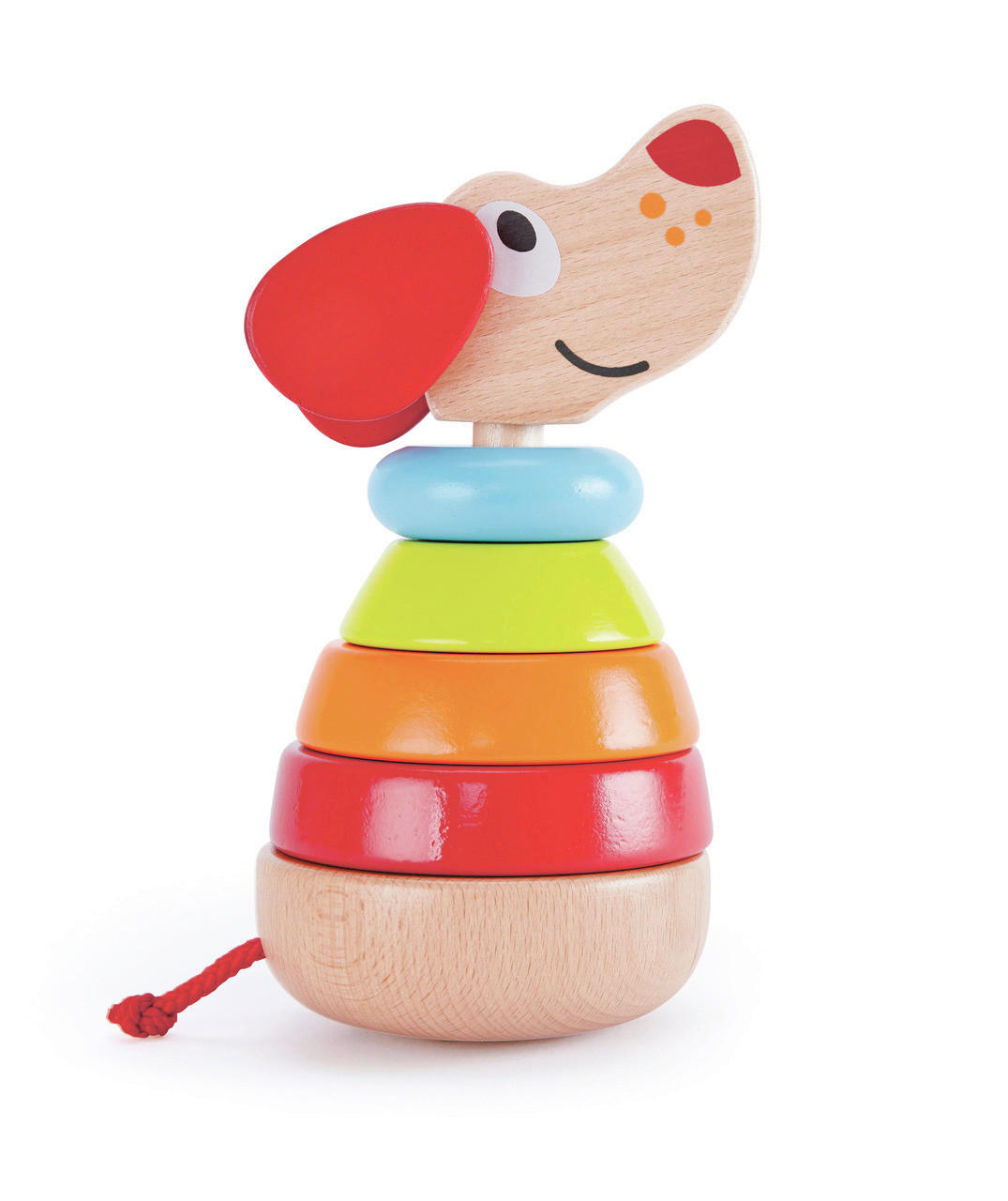 STAPELTURM - Hellrot/Orange, Basics, Holz/Kunststoff (9,6cm) - Hape