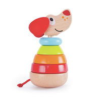 STAPELTURM - Hellrot/Orange, Basics, Holz/Kunststoff (9,6cm) - Hape