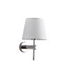 VÄGGLAMPA Tivoli   - kromfärg, Klassisk, textil (31.5/18/22cm)