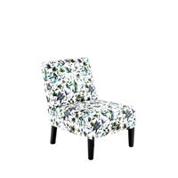 STUHL Flachgewebe Grün, Blau, Creme, Lila  - Blau/Lila, Design, Holz/Textil (56/73,5/84cm) - Kayoom