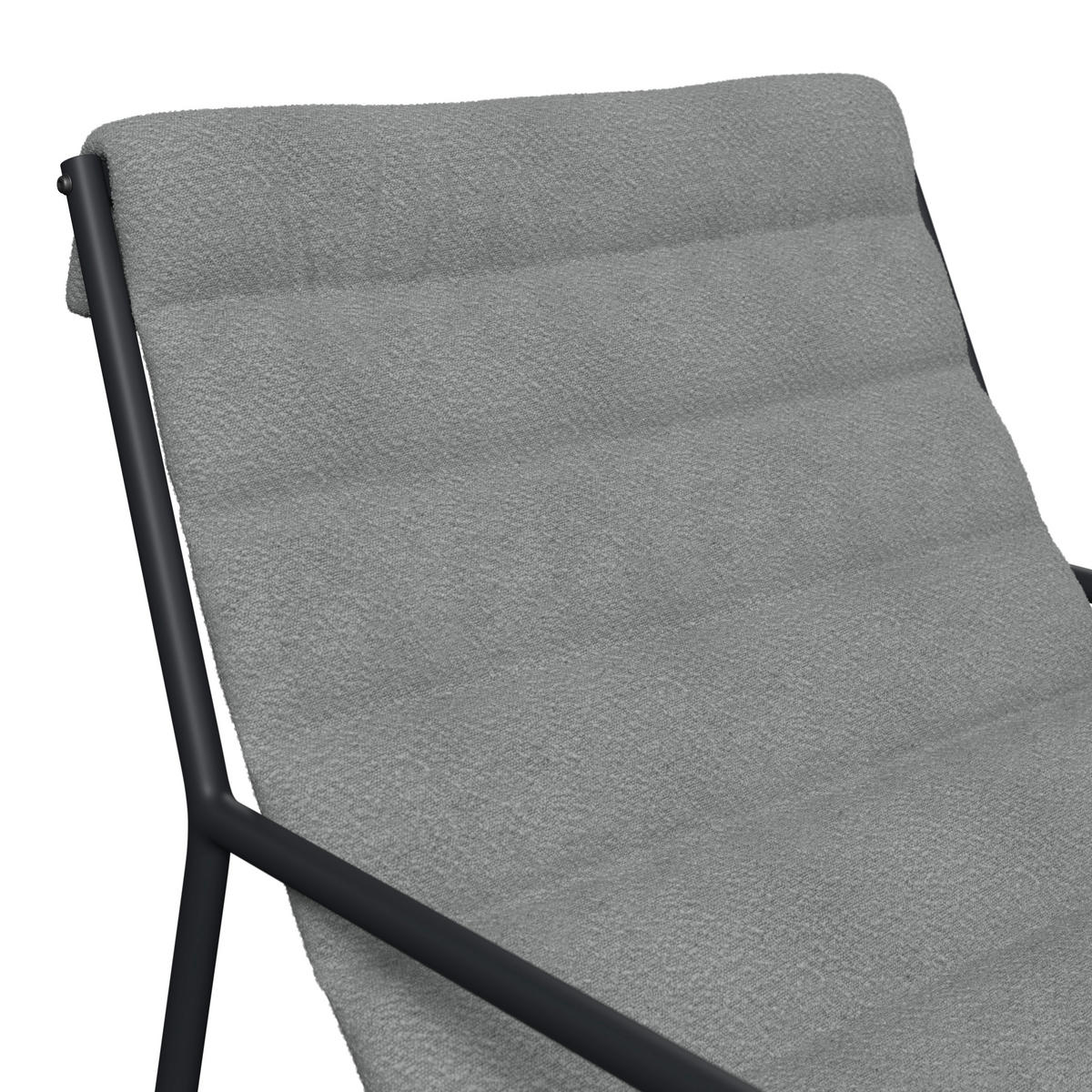 SESSELSET in Webstoff Anthrazit, Grau  - Anthrazit/Grau, Basics, Textil/Metall (61/78,5/87.5cm) - Ambia Garden