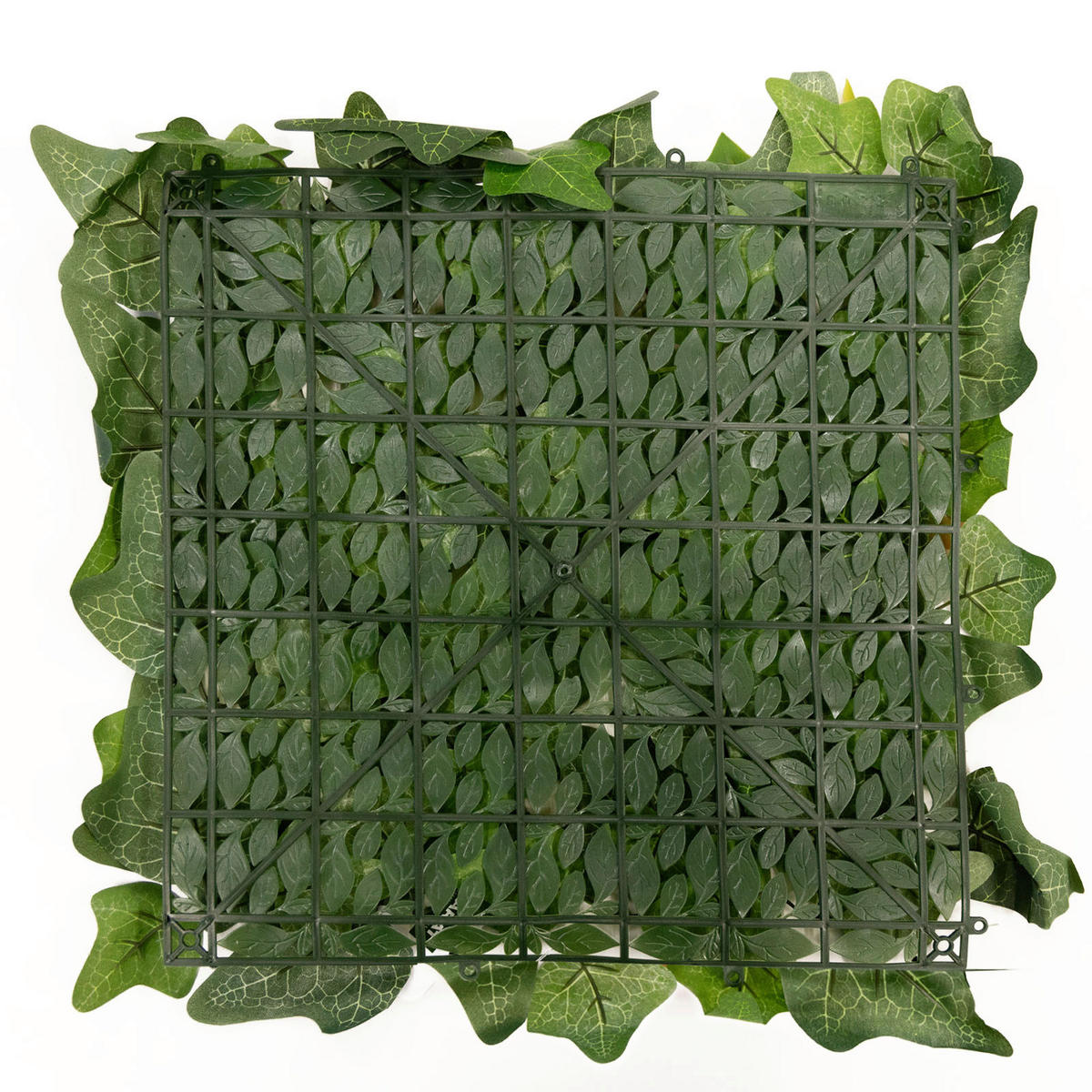 Wandverkleidung Pflanzenwand  - Hellbraun/Dunkelgrün, Trend, Kunststoff (33/33cm) - Floordirekt