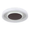 LED-DECKENLEUCHTE 50/9 cm   - Opal/Braun, KONVENTIONELL, Kunststoff/Metall (50/9cm) - Globo