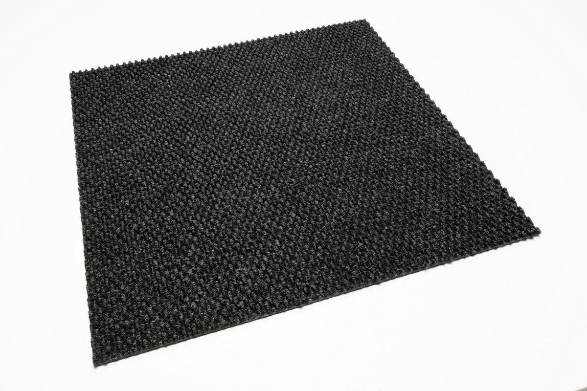 TEPPICHFLIESE 50/50 cm  in Anthrazit  - Anthrazit, Basics, Textil (50/50cm)
