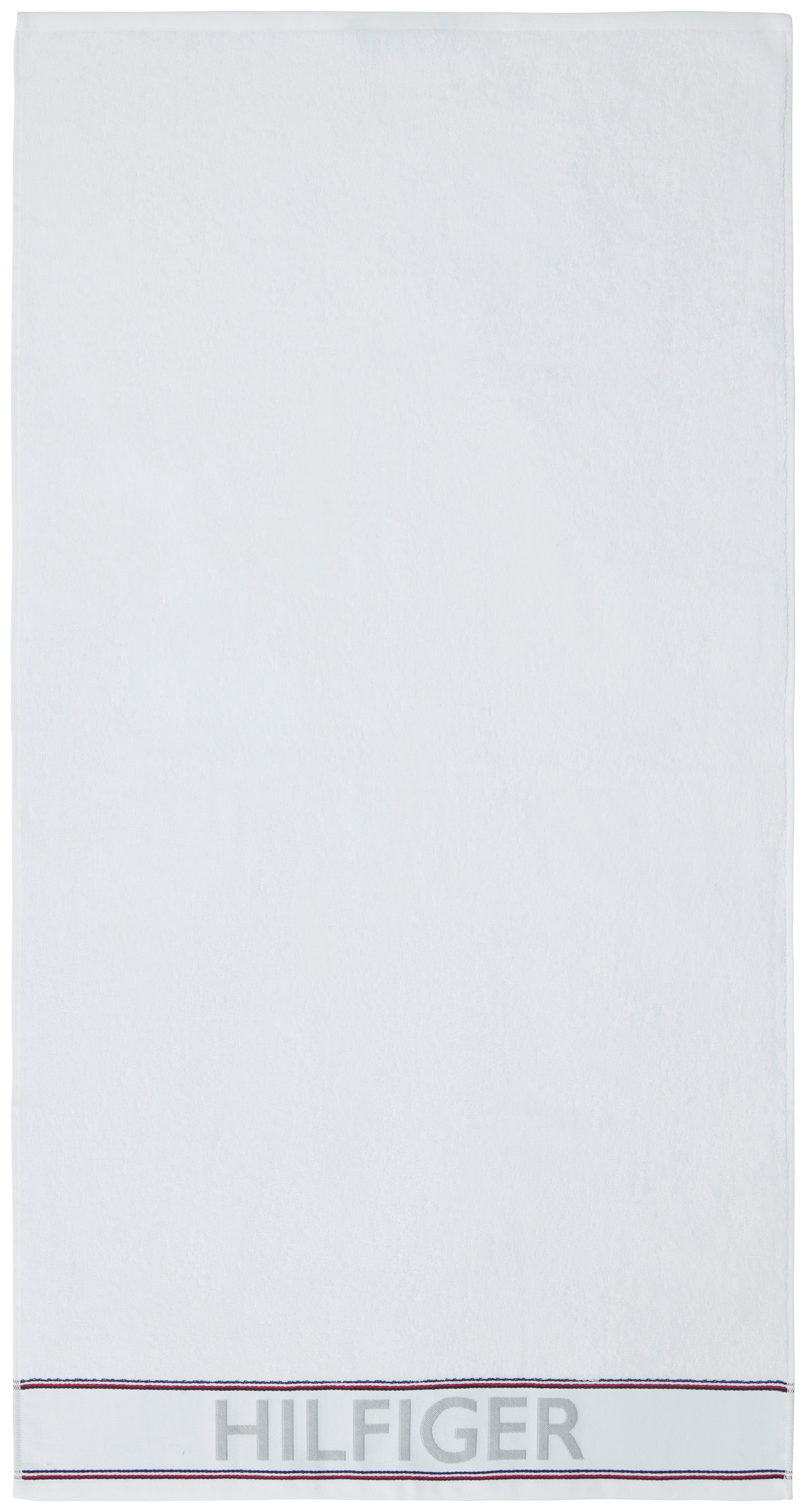 DUSCHTUCH Degree 70/130 cm  - Weiß, Basics, Textil (70/130cm) - Tommy Hilfiger