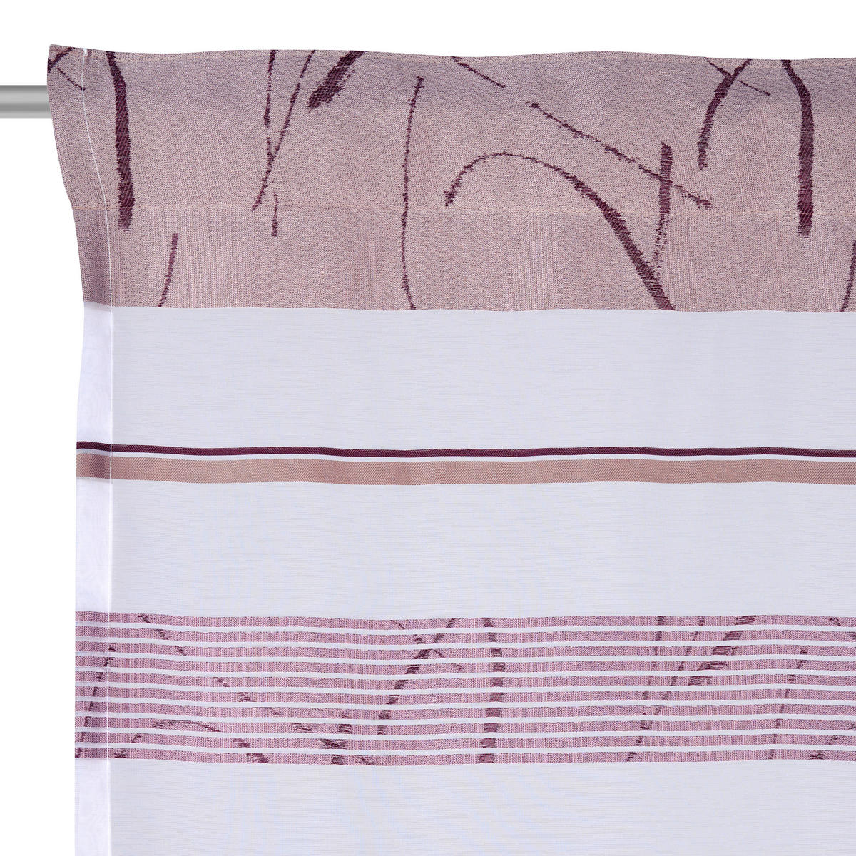 HOTOVÝ ZÁVĚS, poloprůhledné, 140/245 cm - fialová, Konvenční, textil (140/245cm) - Esposa