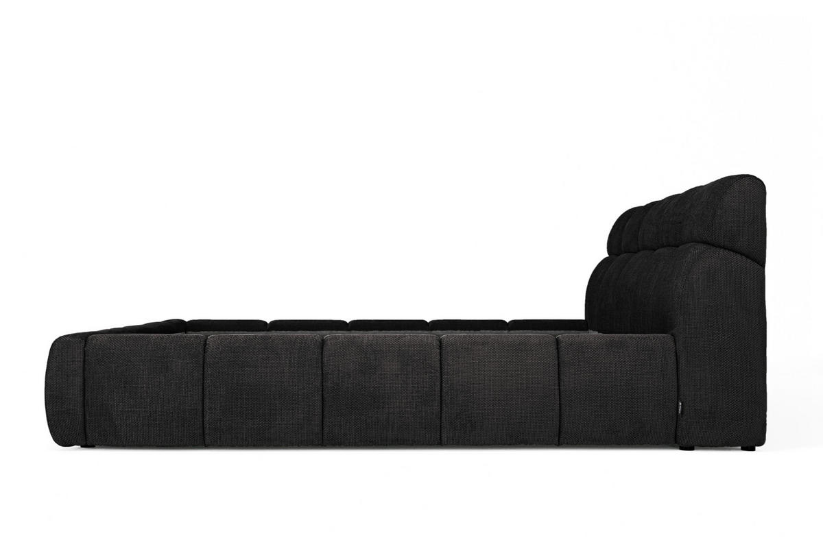 POLSTERBETT inkl. Bettkasten 180/200 cm  in Schwarz  - Schwarz, Design, Holz/Kunststoff (180/200cm) - Esposa