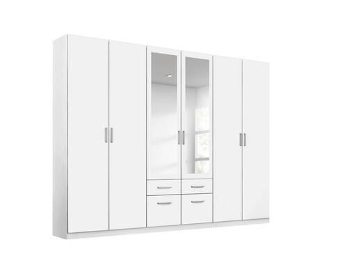 NYÍLÓAJTÓS SZEKRÉNY fehér  - alumínium színű/fehér, Modern, műanyag/faalapú anyag (271/229/54cm) - Rauch Möbel