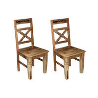 STUHL-SET 2 Stück  in  - Naturfarben, MODERN, Holz (45/100/45cm) - MID.YOU