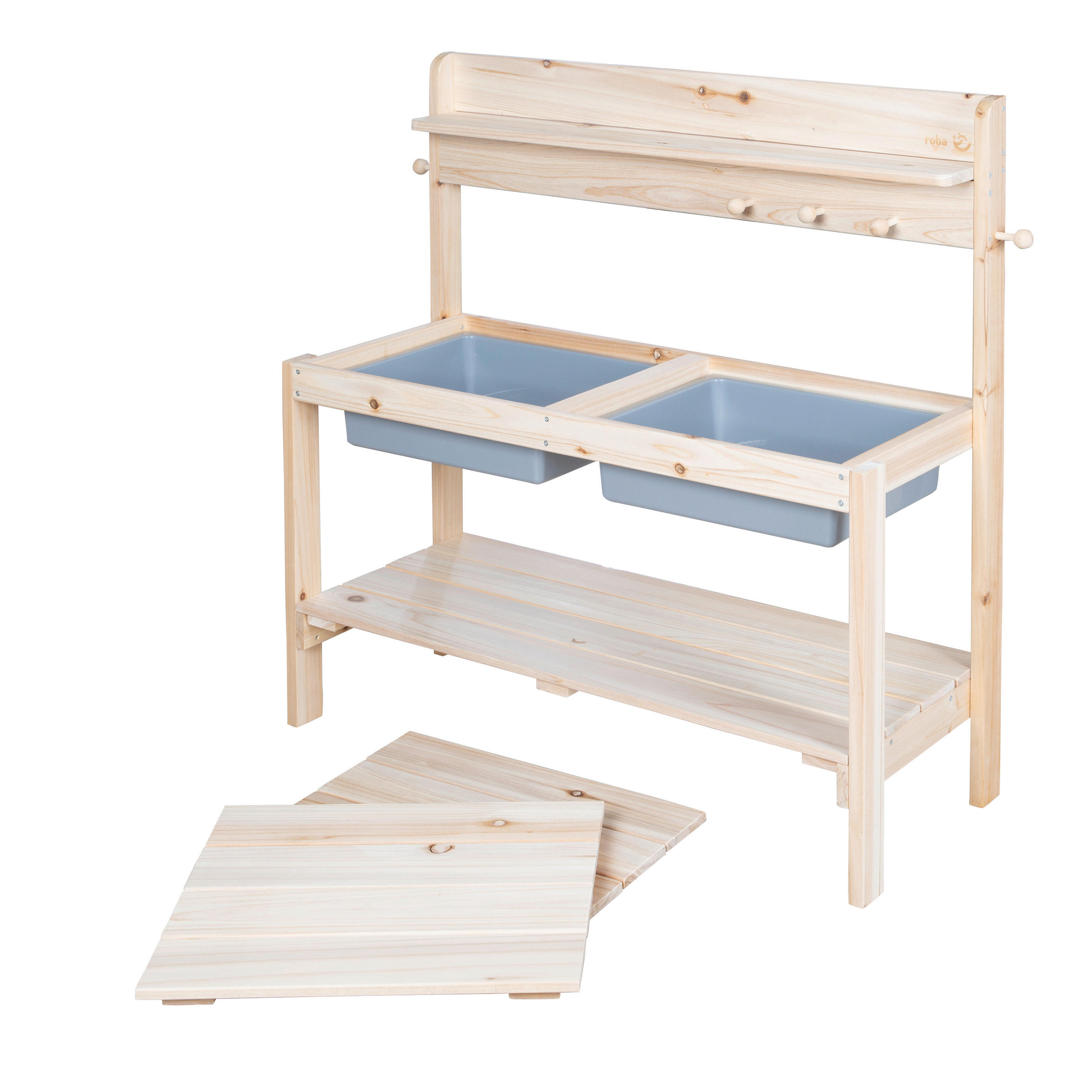 MATSCHKÜCHE  - Naturfarben, Basics, Holz/Kunststoff (89,5/88,5/35cm) - Roba