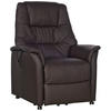 FERNSEHSESSEL in Dunkelbraun  - Dunkelbraun, Konventionell, Leder (88/114/88cm) - Livetastic