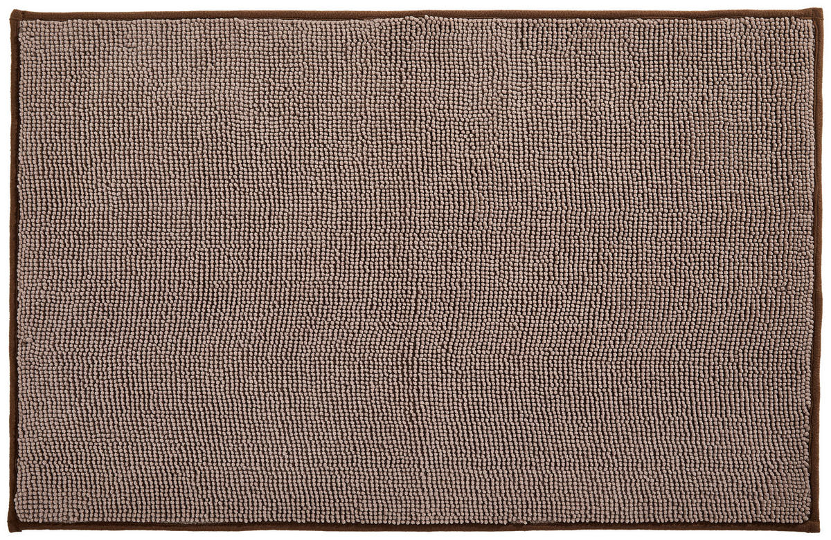 BADEMATTE Braun, Beige 50/80 cm  - Beige/Braun, Textil (50/80cm) - Esposa