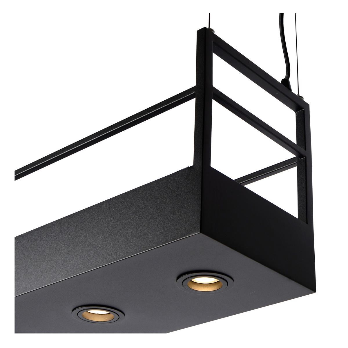 HÄNGELEUCHTE Miravelle 110/22/160 cm   - Schwarz, MODERN, Metall (110/22/160cm) - Lucide