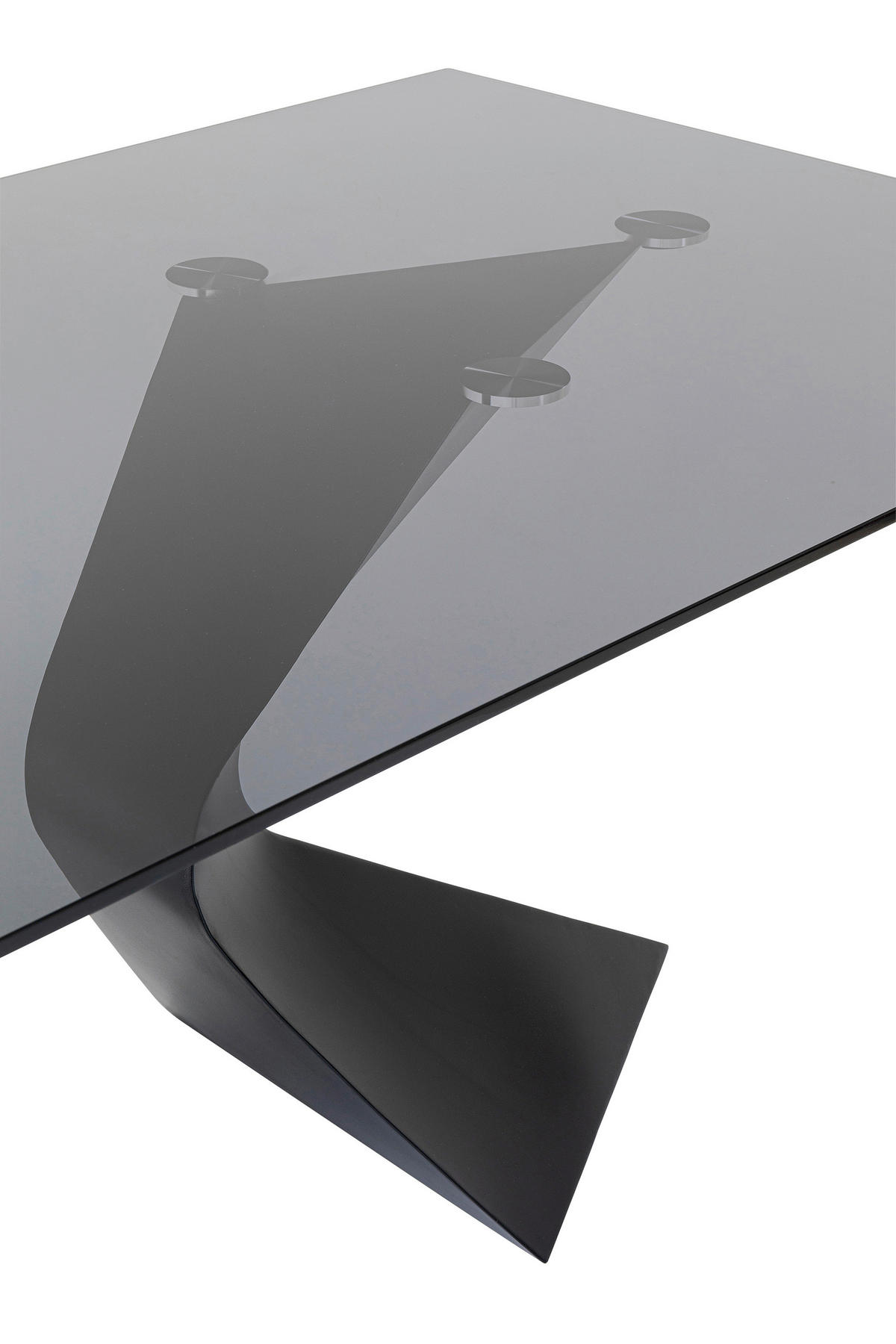 ESSTISCH in Metall, Glas 200/100/75 cm  - Schwarz, Basics, Glas/Metall (200/100/75cm) - Kare-Design