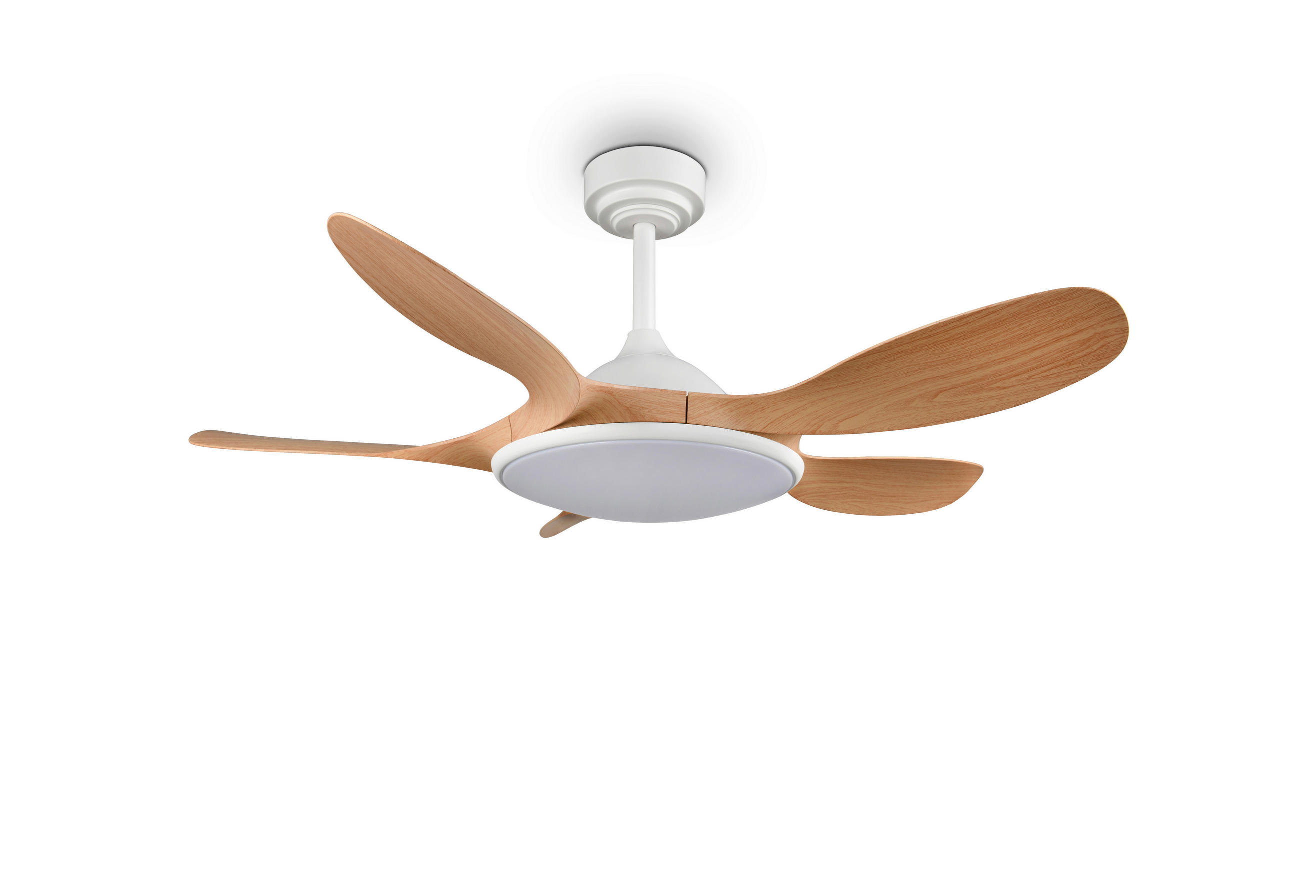 DECKENVENTILATOR - Braun/Weiß, Design, Kunststoff (108/43cm)