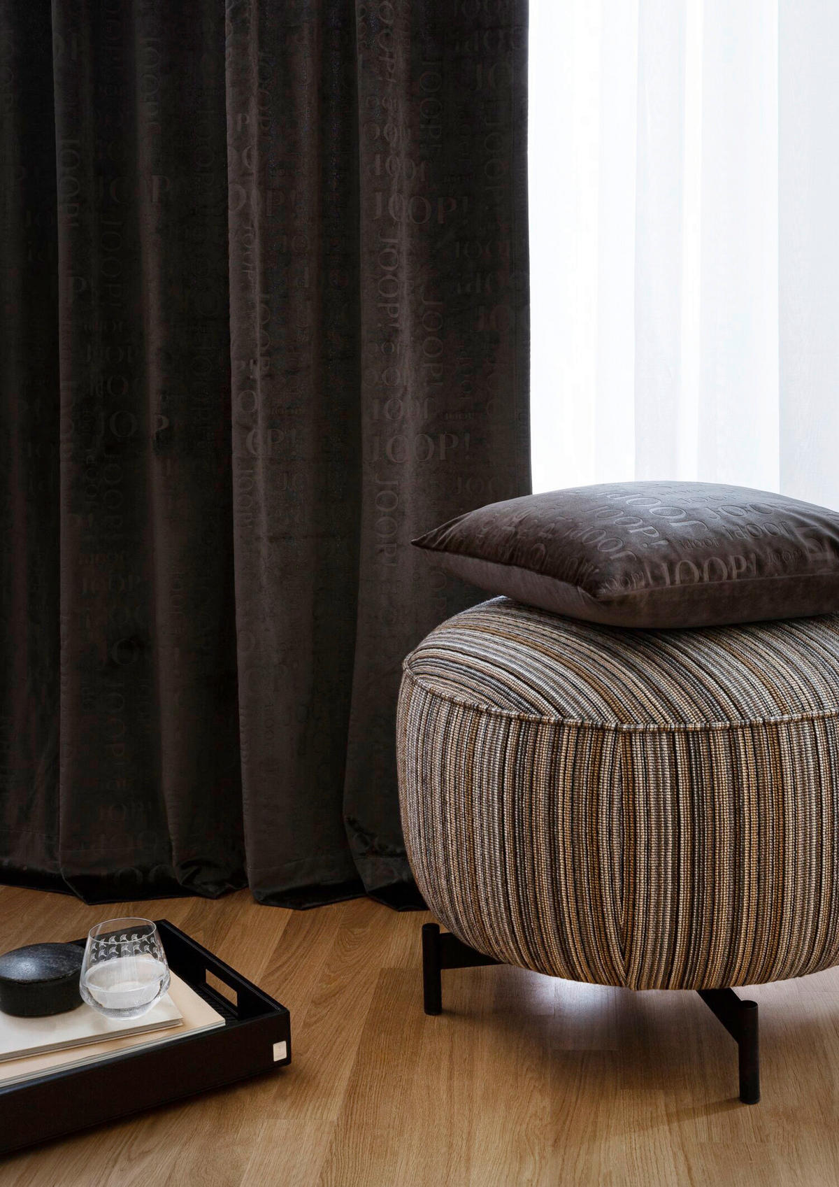 FERTIGVORHANG blickdicht  - Anthrazit, Design, Textil (130/250cm) - Joop!