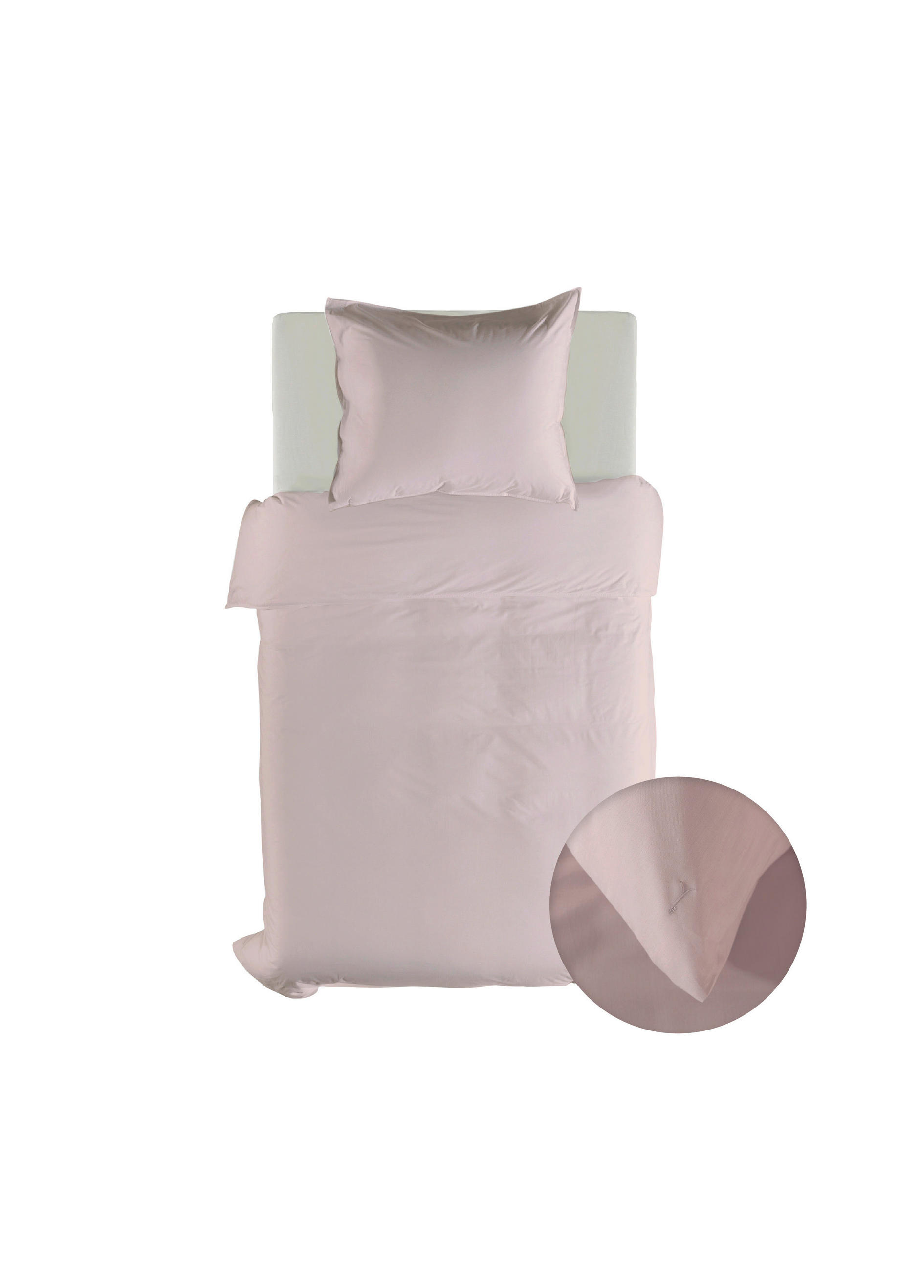 BETTWÄSCHE 2-teilig Suite-Casablanca Renforcé 135/200 cm  - Rosa, Basics, Textil (135/200cm)