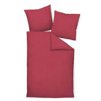 BETTWÄSCHE Seersucker 155/220 cm  - Bordeaux, Basics, Textil (155/220cm) - Janine