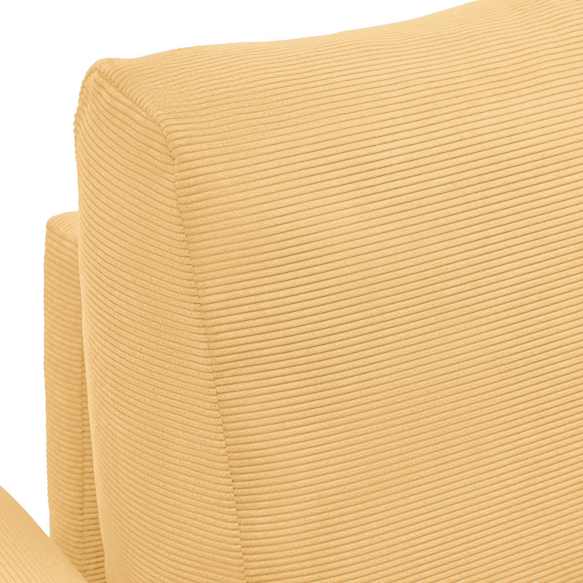 2-SITS SOFFA i textil gul  - svart/gul, Modern, trä/textil (150/85/92cm) - MID.YOU