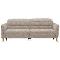 2-SITZER-SOFA  in Webstoff Beige  - Eiche Bianco/Beige, Design, Holz/Textil (234-262/85-106/98-112cm) - Dieter Knoll