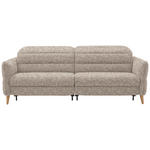 2-SITZER-SOFA  in Webstoff Beige  - Eiche Bianco/Beige, Design, Holz/Textil (234-262/85-106/98-112cm) - Dieter Knoll