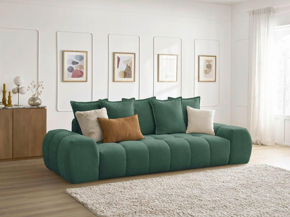 XXXLutz Schlafsofa Everest Grün 278x115x90 cm