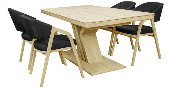 ESSTISCH in Holz 200-290/95/77 cm - Eichefarben, Natur, Holz (200-290/95/77cm) - Linea Natura