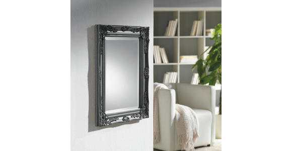 WANDSPIEGEL 40/50/3,3 cm - Silberfarben, LIFESTYLE, Glas/Holz (40/50/3,3cm) - Landscape