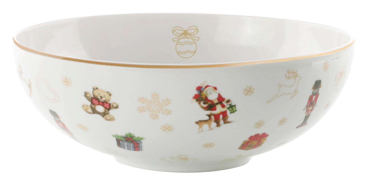 MÜSLISCHALE CHRISTMAS TOYS  - Weiß, KONVENTIONELL, Keramik (16/5,5cm) - X-Mas