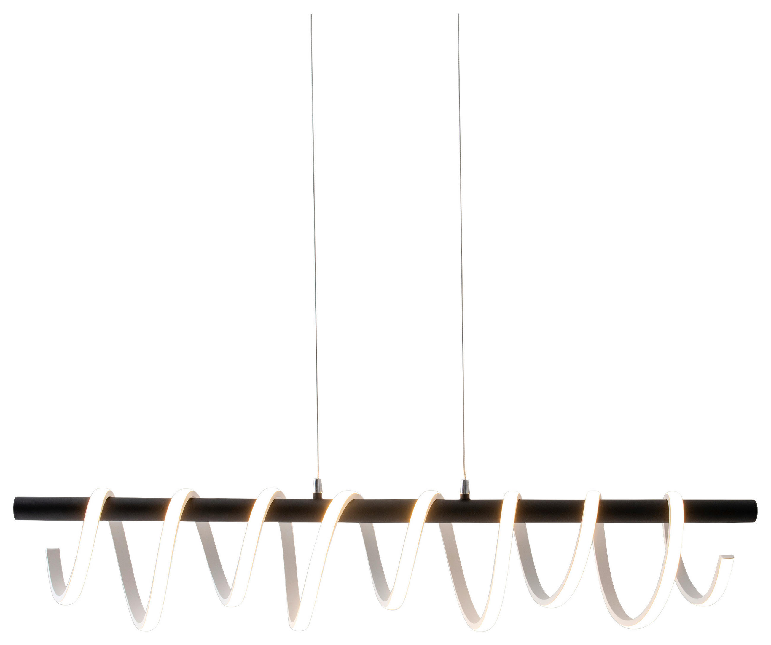 LED-HÄNGELEUCHTE 100/6/150 cm  - Schwarz/Weiß, Design, Kunststoff/Metall (100/6/150cm) - Näve