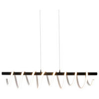 LED-HÄNGELEUCHTE 100/6/150 cm  - Schwarz/Weiß, Design, Kunststoff/Metall (100/6/150cm) - Näve
