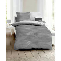 POSTELJNINA Ikat 140/200 cm bombažni flanel barve cinka  - barve cinka, Konvencionalno, tekstil (140/200cm) - Kaeppel