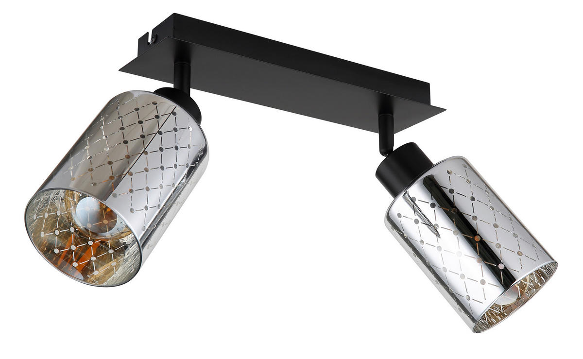 STRAHLER 46/9/22 cm   - Klar/Chromfarben, Basics, Glas/Metall (46/9/22cm) - Globo