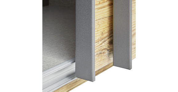 Schiebetürenschrank 270cm Alicante, Alpinlook/Betonoxid - Fichtefarben/Grau, MODERN, Holzwerkstoff (270/210/60cm) - Luca Bessoni