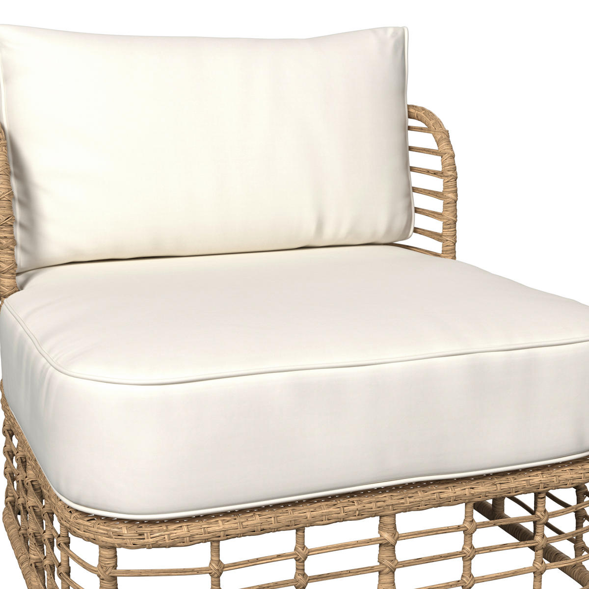 GARTEN-RELAXSESSEL 81/71/88 cm  - Beige/Creme, Natur, Kunststoff/Textil (81/71/88cm) - Ambia Garden