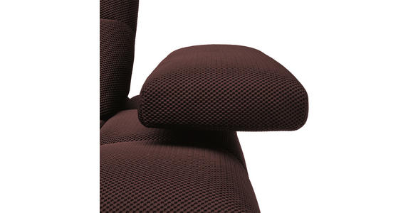 ECKSOFA in Struktur Terracotta 233/313 cm - Terracotta/Schwarz, Design, Kunststoff/Textil (233/313cm) - Emilio Belluti