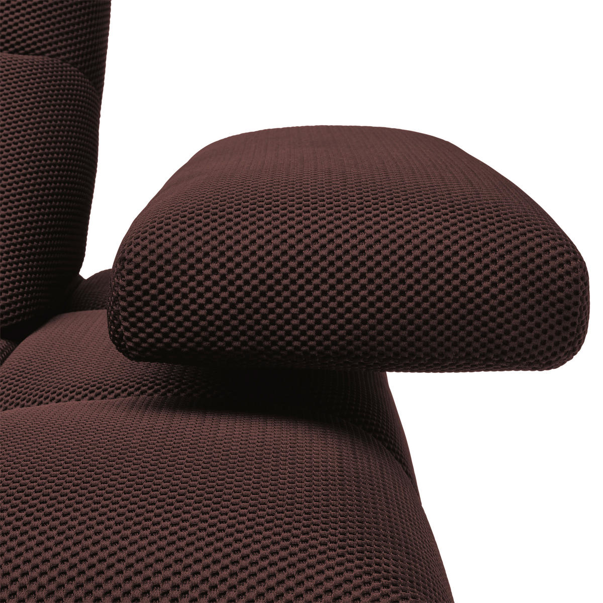 ECKSOFA in Struktur Terracotta  - Terracotta/Schwarz, Design, Kunststoff/Textil (233/313cm) - Emilio Belluti