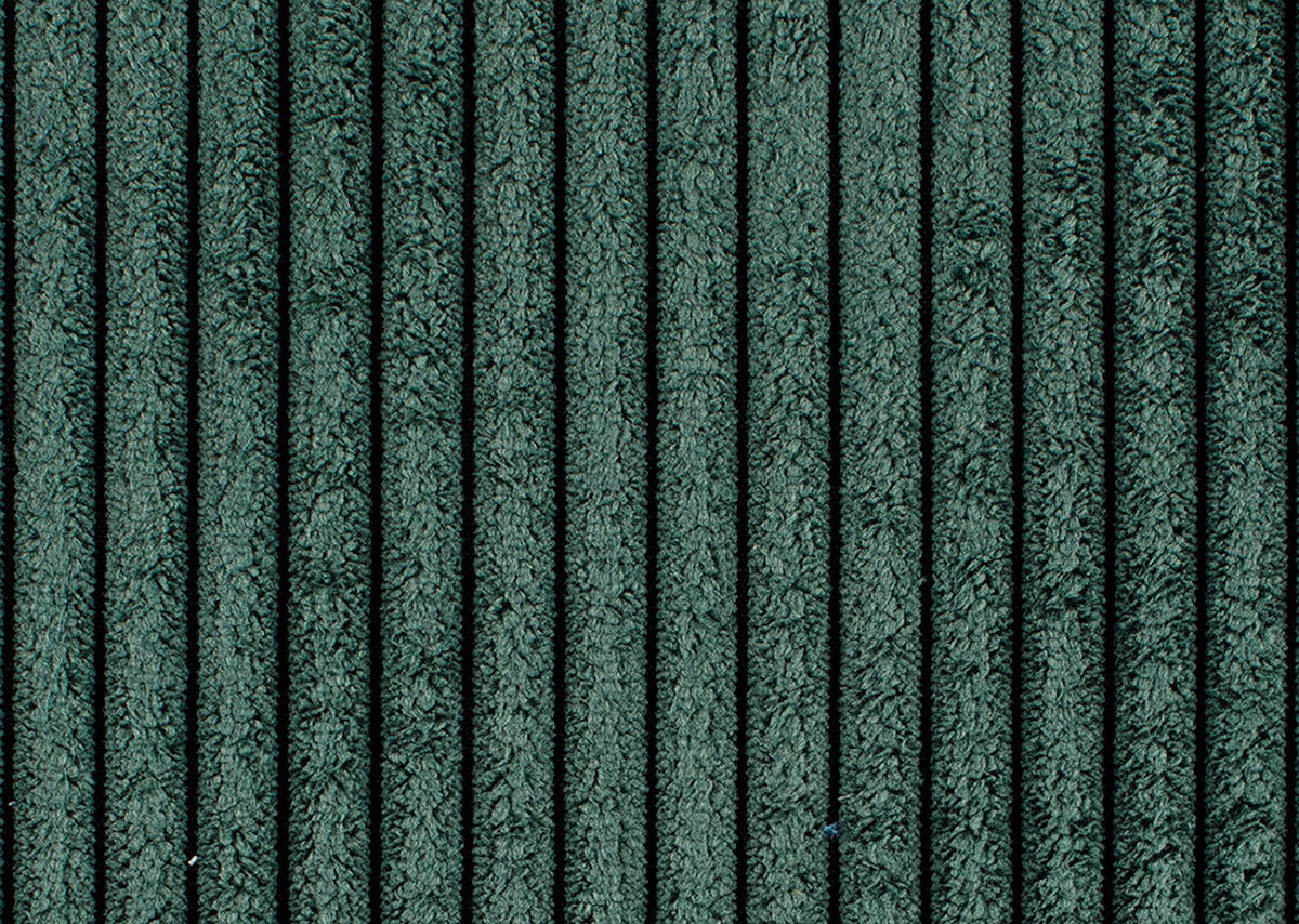 SCHLAFSOFA Malta Cord Grün  inkl. Zierkissen, Rückenkissen, Bettkasten, Schlaffunktion, Rücken echt  - Schwarz/Grün, Design, Textil (244/88/100cm) - P & B